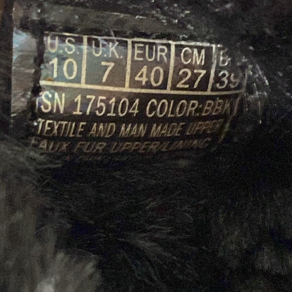 Skechers Women's Arch Fit Go Lounge Unwind Black Faux Fur Buckle Slippers Sz 10 - Picture 14 of 15